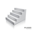 © olga_milagros - Design elements White stairs realistic illustration design with shadow on transparent background. 3D Stand on isolated. Illustration for promotional presentation