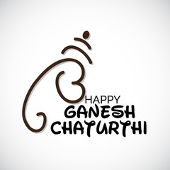 Wall Mural - Happy Ganesh Chaturthi