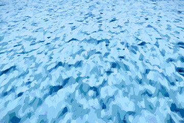 Poster - 3d rendering of bluish impasto plane