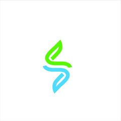 Sticker - leaf logo icon for agriculture product