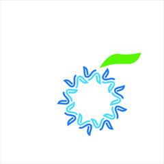 Poster - leaf logo icon for agriculture product