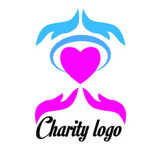 Canvas Print - charity logo icon