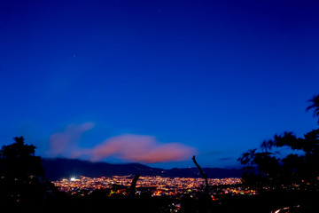 Cityscape during a long exposure shot