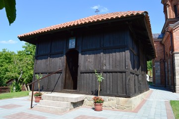 an old wooden Serbian Orthodox Church