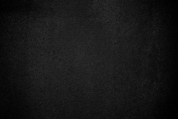 Black wall texture pattern rough background. Old black grunge background. Dark wallpaper copy space for design.