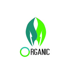 Canvas Print - leaf logo icon for organic product