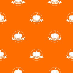 Wall Mural - Bio health food pattern vector orange for any web design best