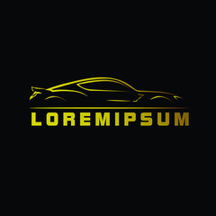 Poster - sport car logo icon