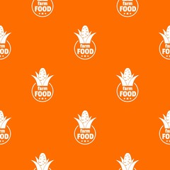 Poster - Farm food pattern vector orange for any web design best