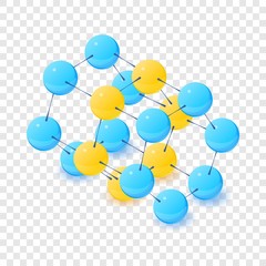 Poster - Radical molecule icon. Isometric illustration of radical molecule vector icon for web