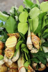 Canvas Print - Vegetable set for spicy soup at street food