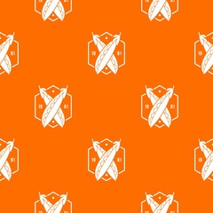 Poster - Eco peas 1981 pattern vector orange for any web design best