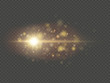 © artifex.orlova - Special effect - shining star sun particles and sparks. Glitter and sequins bokeh lights isolated on transparent background. EPS 10