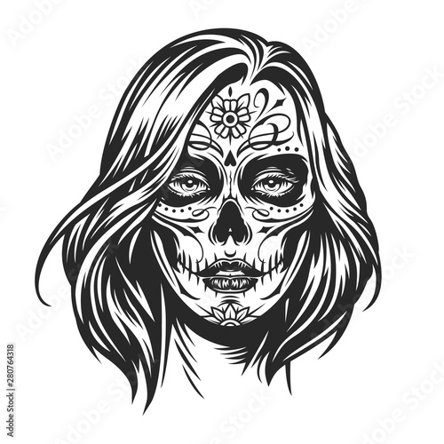 Mexican Day of Dead girl