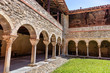 Cloister of the Saint Lizier Cathedral, Ariège department, Pyrenees, Occitanie, France