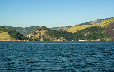 Sticker - Coast and beach seen from the sea