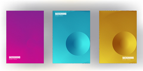 Wall Mural - modern minimal cover with cool gradient colorful halftone background design for web.eps 10