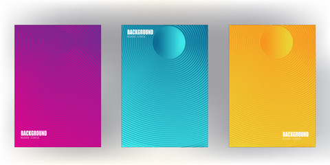 Wall Mural - modern minimal cover with cool gradient colorful halftone background design for web.eps 10