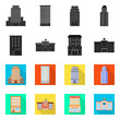 © pandavector - Vector design of municipal and center icon. Set of municipal and estate vector icon for stock.