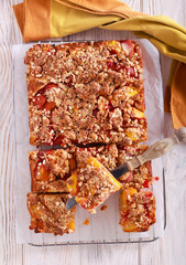 Wall Mural - Oaty fruit crumble topping squares