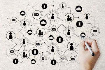 Poster - Media, HR and networking concept