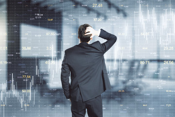 Poster - Technology and finance concept
