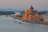 Fototapeta Miasto - Hungarian Parliament, Budapest, Hungary