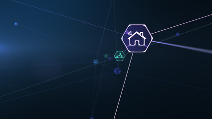 Poster - Technology Internet of things ( IOT )concept.