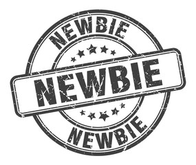 newbie stamp. newbie round grunge sign. newbie