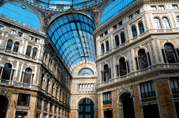 Fototapete - Closeup of Italian architecture, Naples