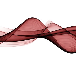 Wall Mural - Abstract red flow wave background 