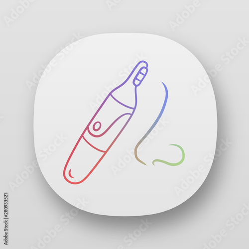 Nose Hair Trimmer App Icon Hair Removing Hygienic Procedure