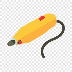 Soldering iron icon. Isometric illustration of soldering iron vector icon for web