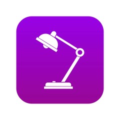 Sticker - Desk lamp icon digital purple for any design isolated on white vector illustration