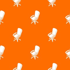 Poster - Office chair wheel pattern vector orange for any web design best