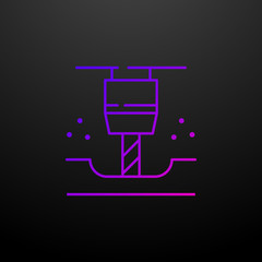 Poster - Machinery nolan icon. Elements of laser set. Simple icon for websites, web design, mobile app, info graphics
