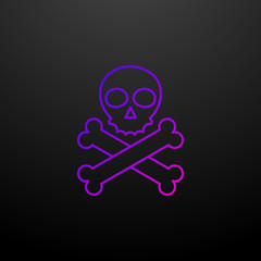 Fototapete - Danger sign outline nolan icon. Elements of security set. Simple icon for websites, web design, mobile app, info graphics