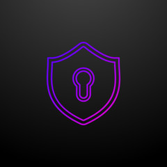Poster - Security outline nolan icon. Elements of security set. Simple icon for websites, web design, mobile app, info graphics