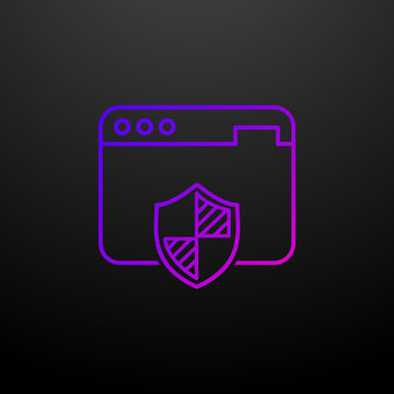 Internet security outline nolan icon. Elements of security set. Simple icon for websites, web design, mobile app, info graphics