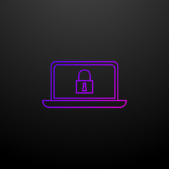 Poster - Computer security outline nolan icon. Elements of security set. Simple icon for websites, web design, mobile app, info graphics