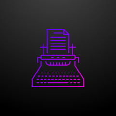 Poster - Copywriting line nolan icon. Elements of seo & web optimization set. Simple icon for websites, web design, mobile app, info graphics