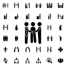 To Reconcile Two People Icon. Universal Set Of Conversation For Website Design And Development, App Development