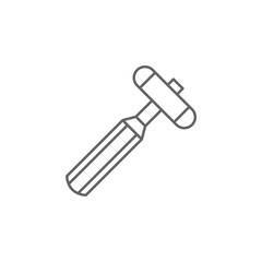 Poster - Reflex hammer, tools icon. Element of medicine icon. Thin line icon