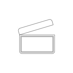 Aufkleber - ajar icon. Element of web for mobile concept and web apps icon. Outline, thin line icon for website design and development, app development