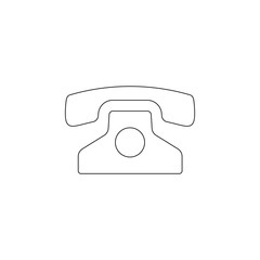 Aufkleber - old phone icon. Element of web for mobile concept and web apps icon. Outline, thin line icon for website design and development, app development