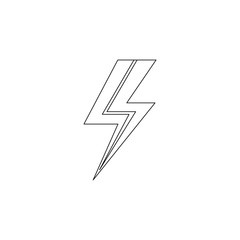 Aufkleber - lightning icon. Element of web for mobile concept and web apps icon. Outline, thin line icon for website design and development, app development