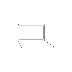 Aufkleber - a laptop icon. Element of web for mobile concept and web apps icon. Outline, thin line icon for website design and development, app development