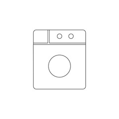 Aufkleber - washing machine icon. Element of web for mobile concept and web apps icon. Outline, thin line icon for website design and development, app development