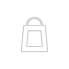 Poster - store bag icon. Element of web for mobile concept and web apps icon. Outline, thin line icon for website design and development, app development