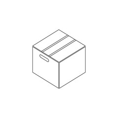 Poster - packing box icon. Element of web for mobile concept and web apps icon. Outline, thin line icon for website design and development, app development